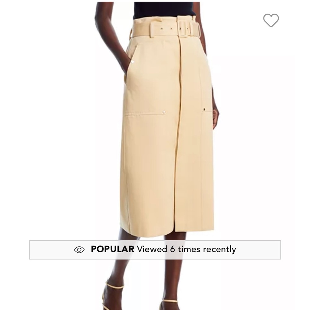 Gorgeous!!! Latte, cotton fitted skirt- with matching belt!